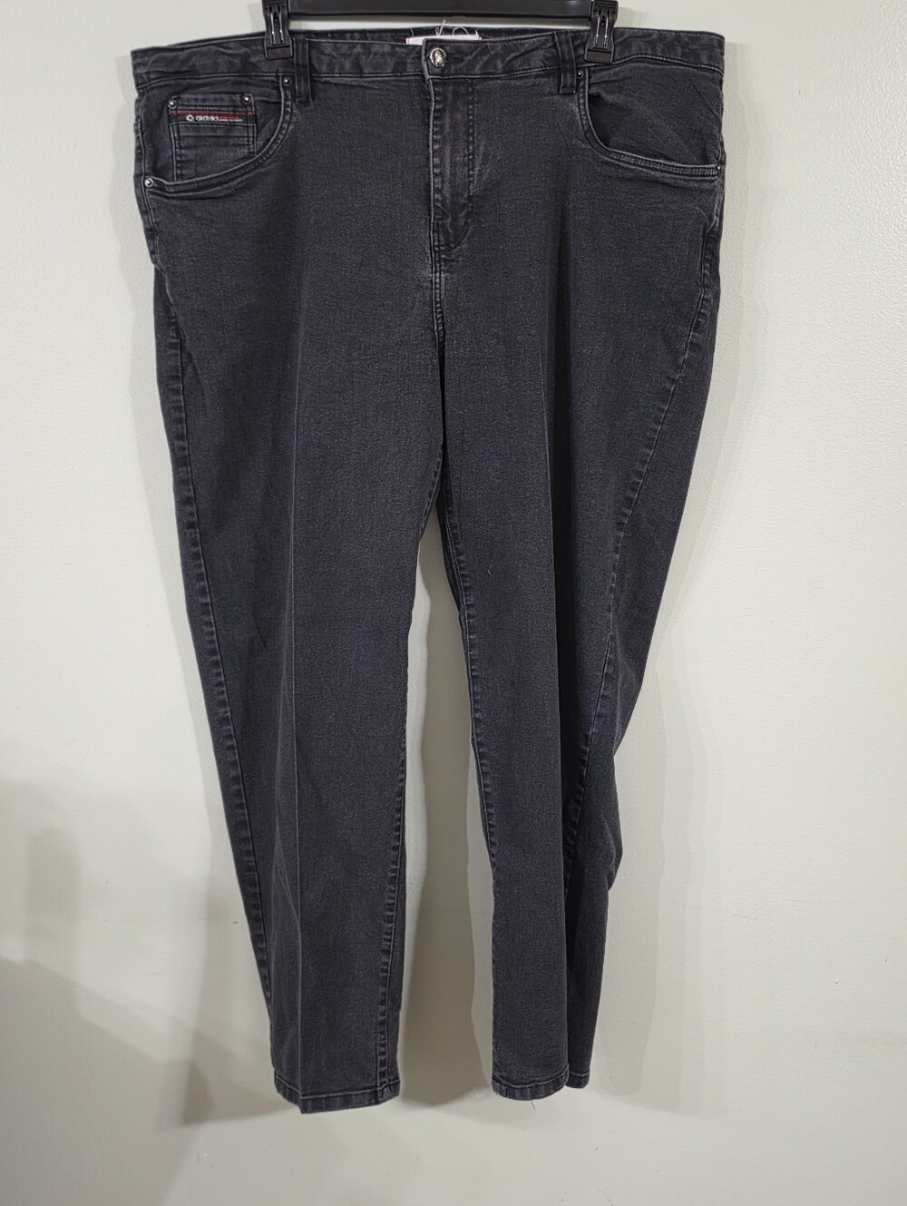 ✨ Jeanius by Akademiks Black Washed Denim Jeans Size 44 x 34 ✨